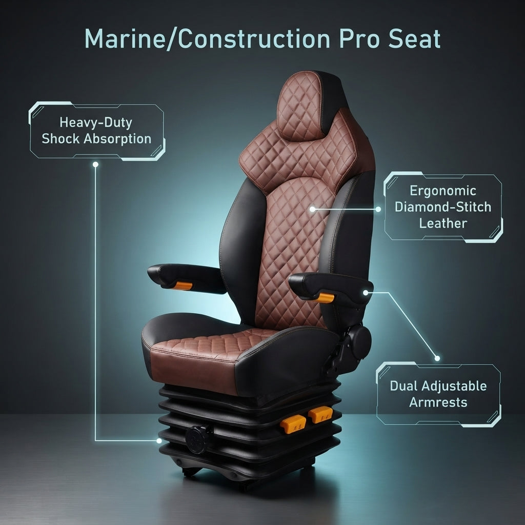 Suspension Operator Seat – 100 mm Travel, 500 mm Width