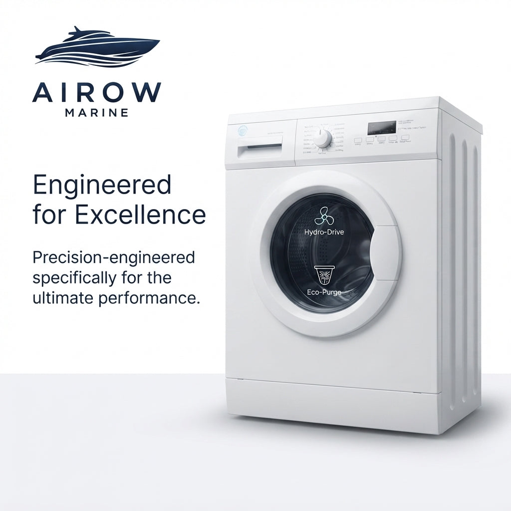 8 kg Marine Front-Loading Automatic Drum Washing Machine – 220V/440V, 60Hz – marine application view