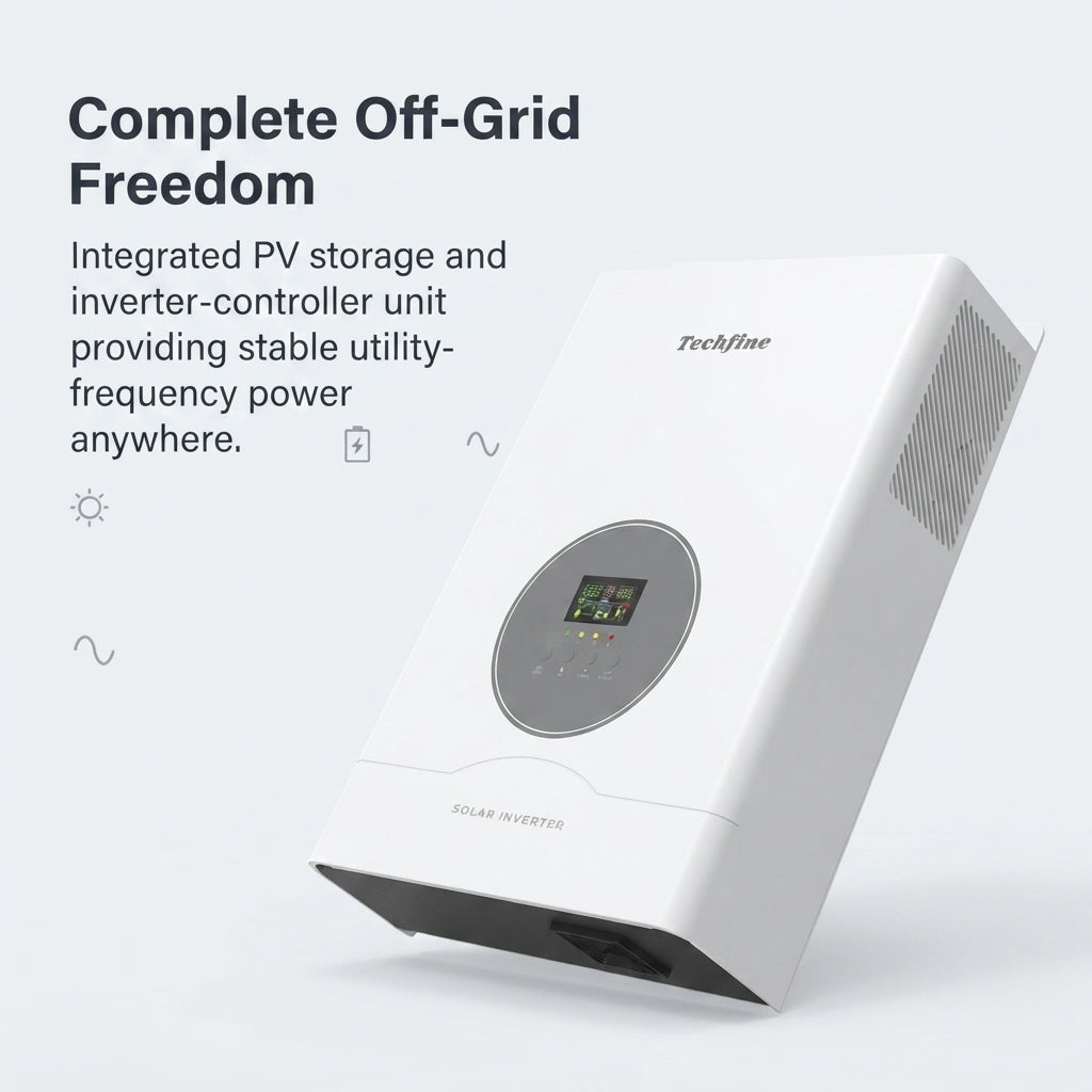 Techfine High-Capacity Pure Sine Wave Off-Grid Marine Solar Inverter System