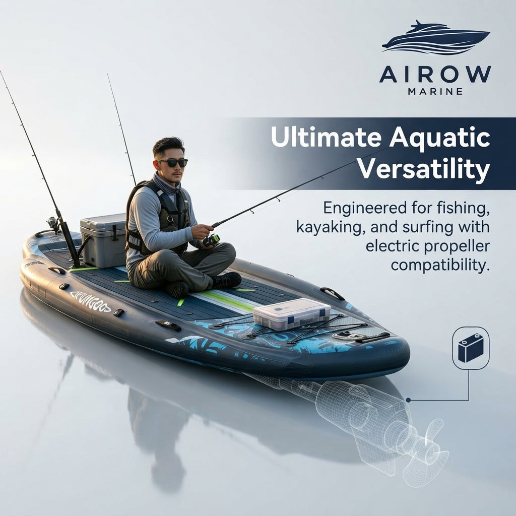 AirowMarine SKIMMER Inflatable Multi-Sport Paddle Board - 2-3 Person (350cm)