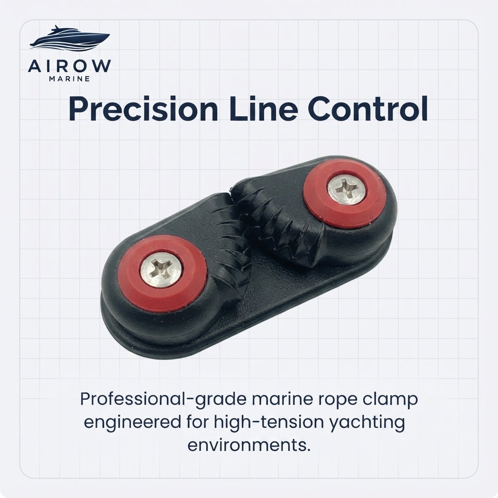 AirowMarine High-Strength Aluminum Rope Cleat – Corrosion Resistant (86mm) – marine application view