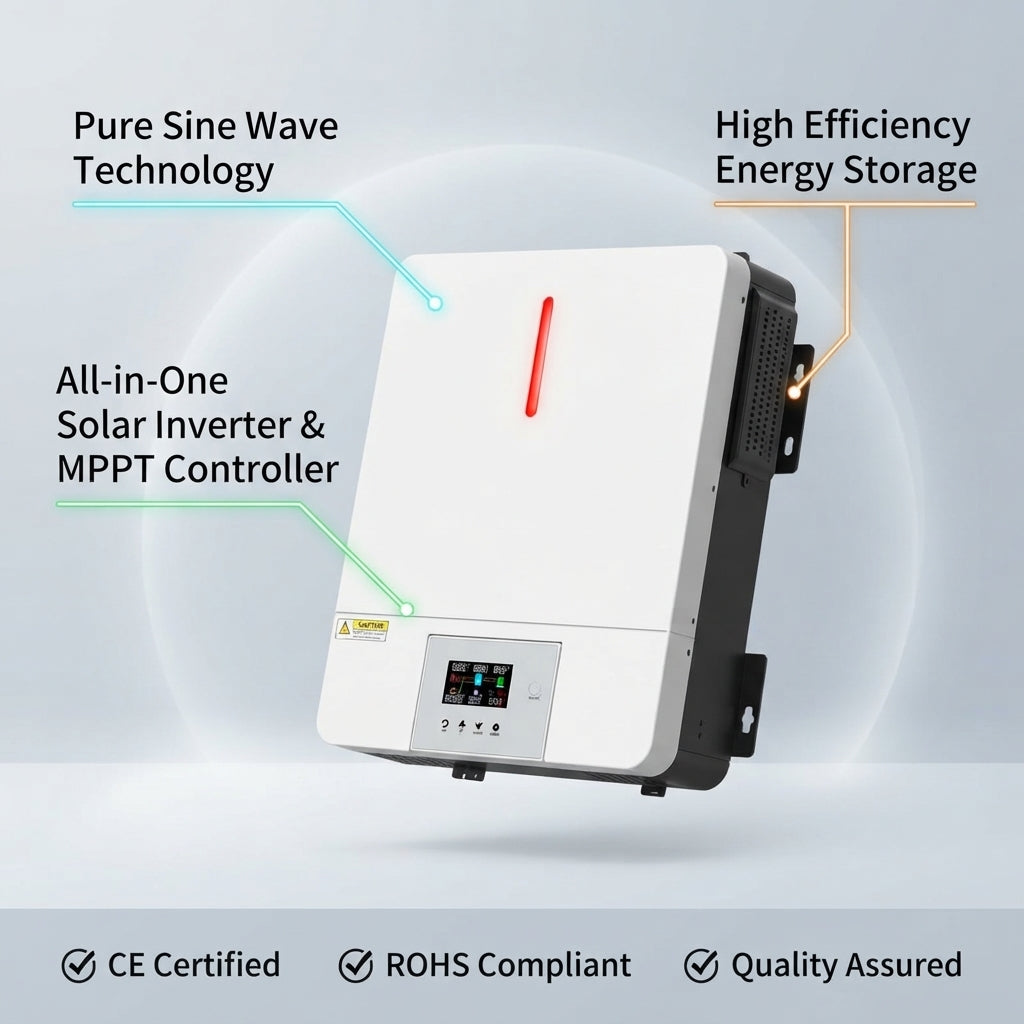 AirowMarine Marine PV Inverter-Controller - 4.2kW/6.2kW Off-Grid Pure Sine Wave Solar System