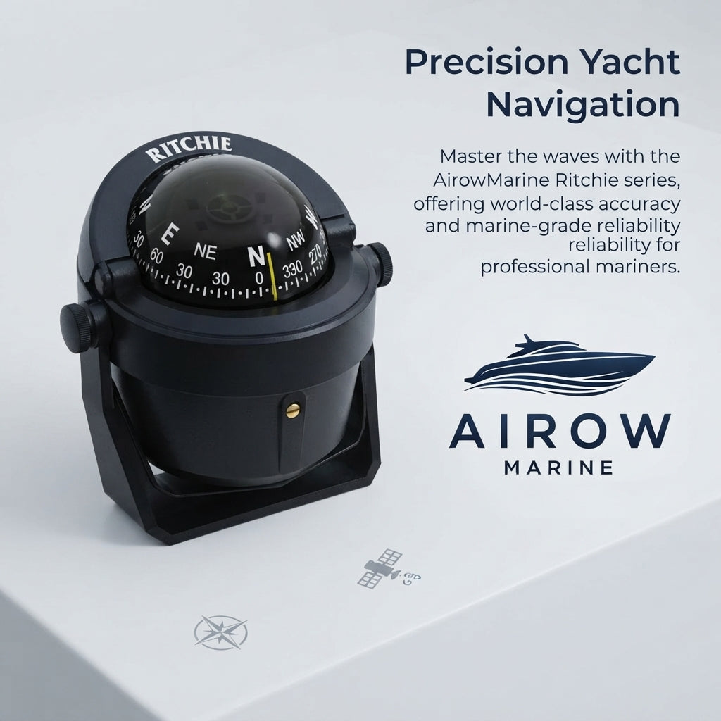 Ritchie B-51 Marine Magnetic Compass - 3-inch High-Contrast Dial with 12V Green Lighting