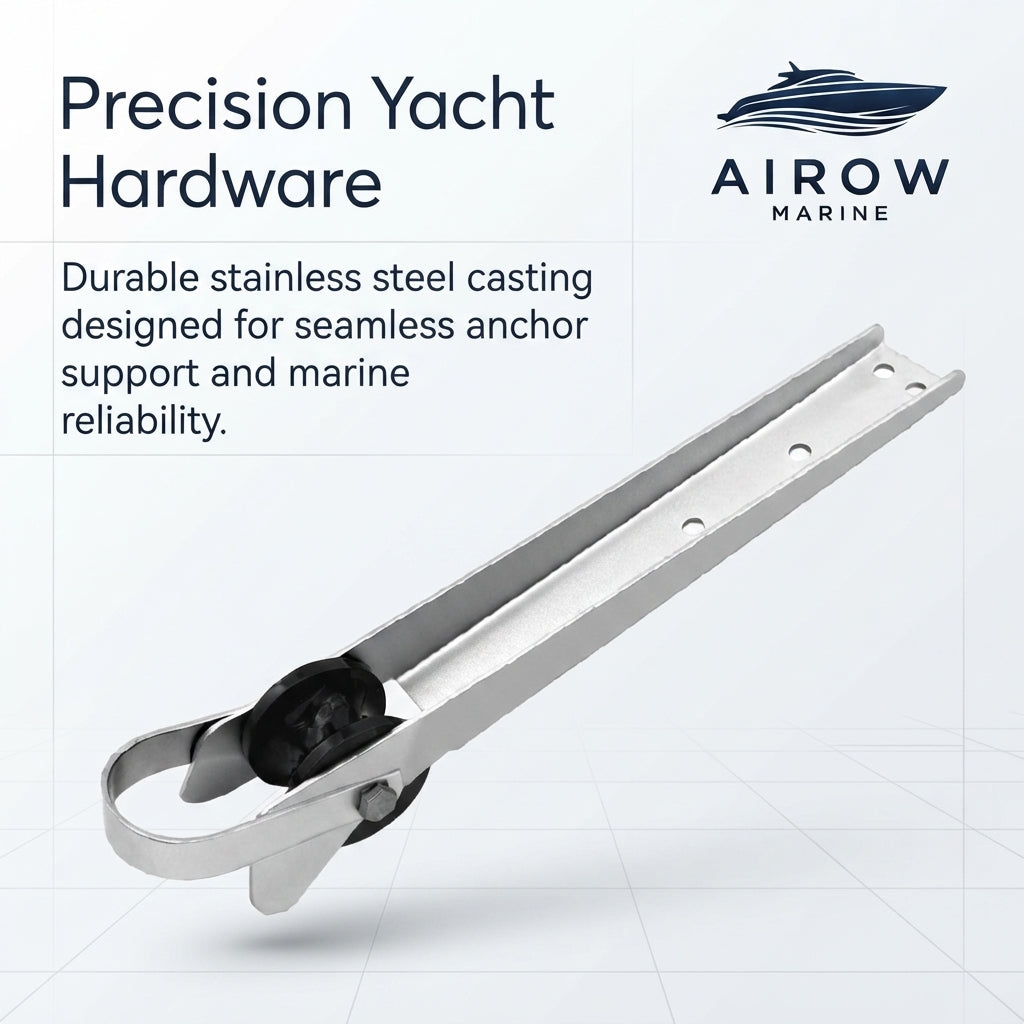390mm Marine Anchor Roller – Precision Cast 316 Stainless Steel for Yachts – marine application view