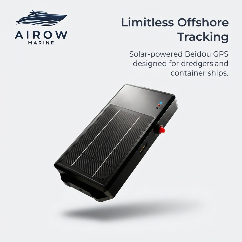 Marine Solar Beidou GPS Tracker - Offshore Vessel Intelligence (135x75.6mm)