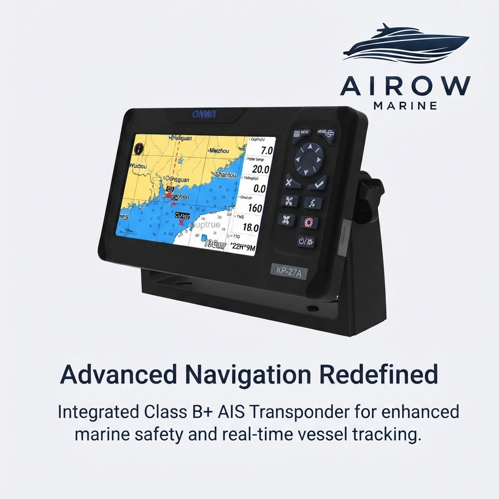 ONWA KP-27A 7-Inch Marine GPS Chart Plotter with Class B+ AIS (Universal)
