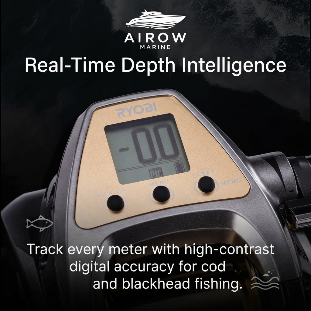 Airow Marine VX700 Electric Deep Sea Fishing Reel - 114kg Max Pulling Force