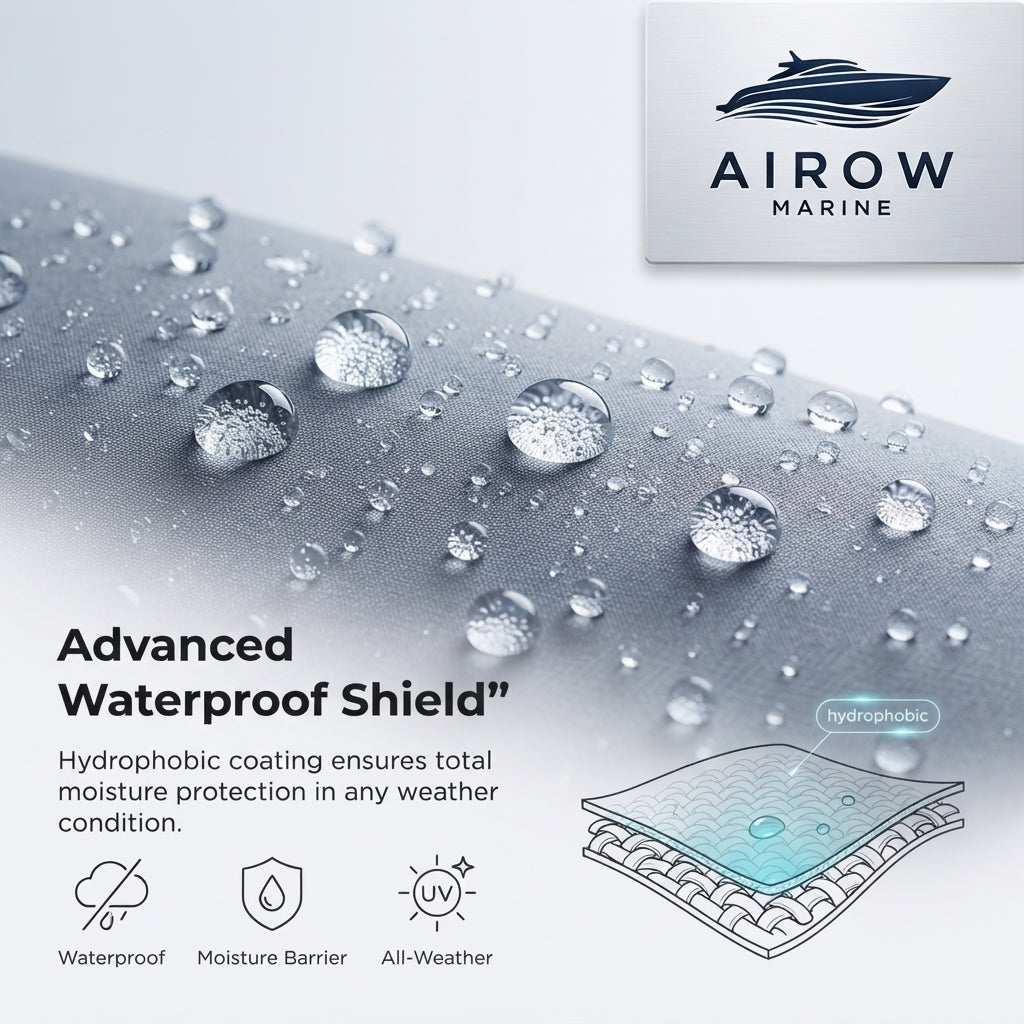 AirowMarine Universal Fit Kayak Cover - Waterproof, UV-Resistant, Heavy-Duty