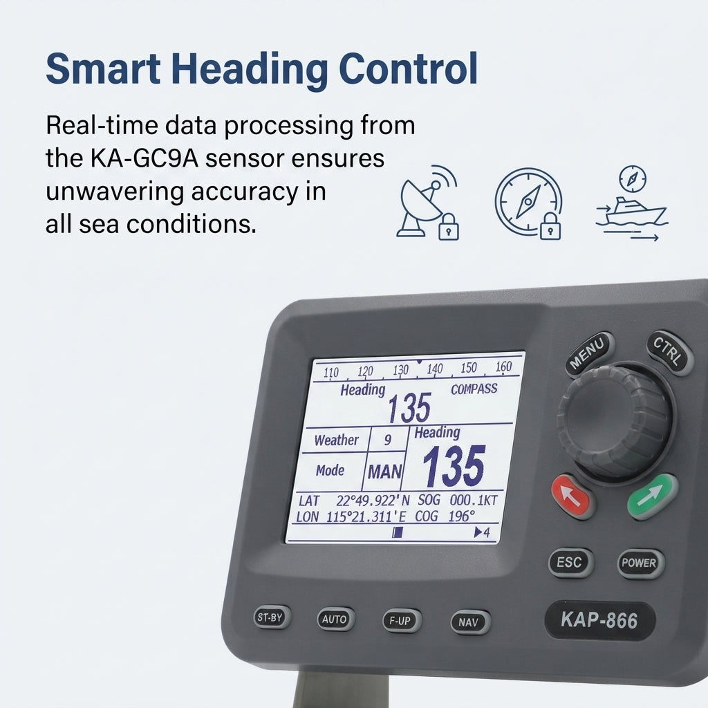 ONWA KAP-866 Marine Autopilot System - 9-Axis Heading Sensor & PID Control