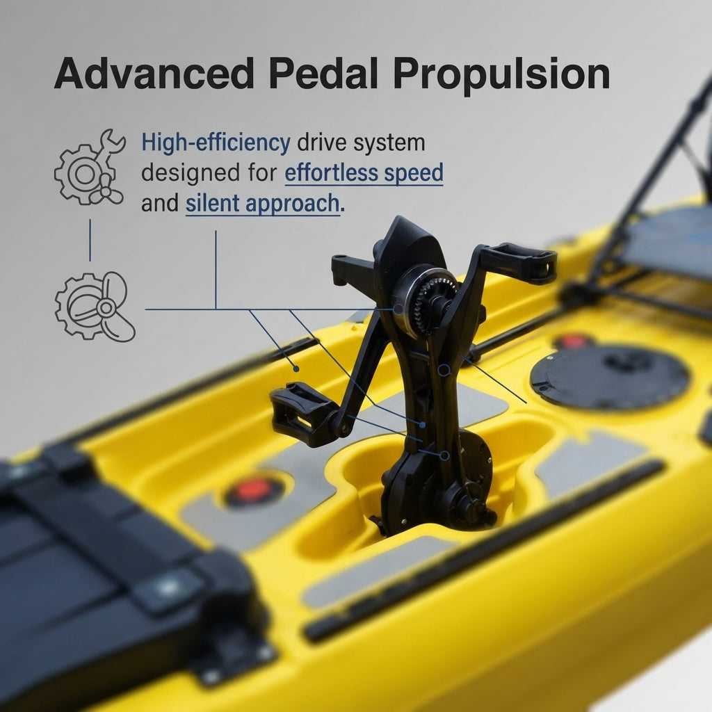 3-Meter Penguin Pedal Fishing Kayak – Rotomolded HDPE (Single Person) – marine application view