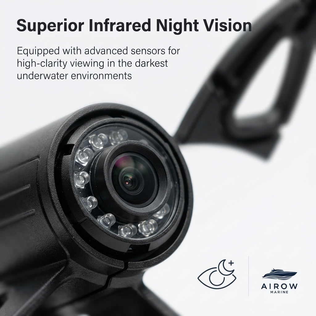 AirowMarine Underwater Fishing Camera - HD Night Vision System (25m)