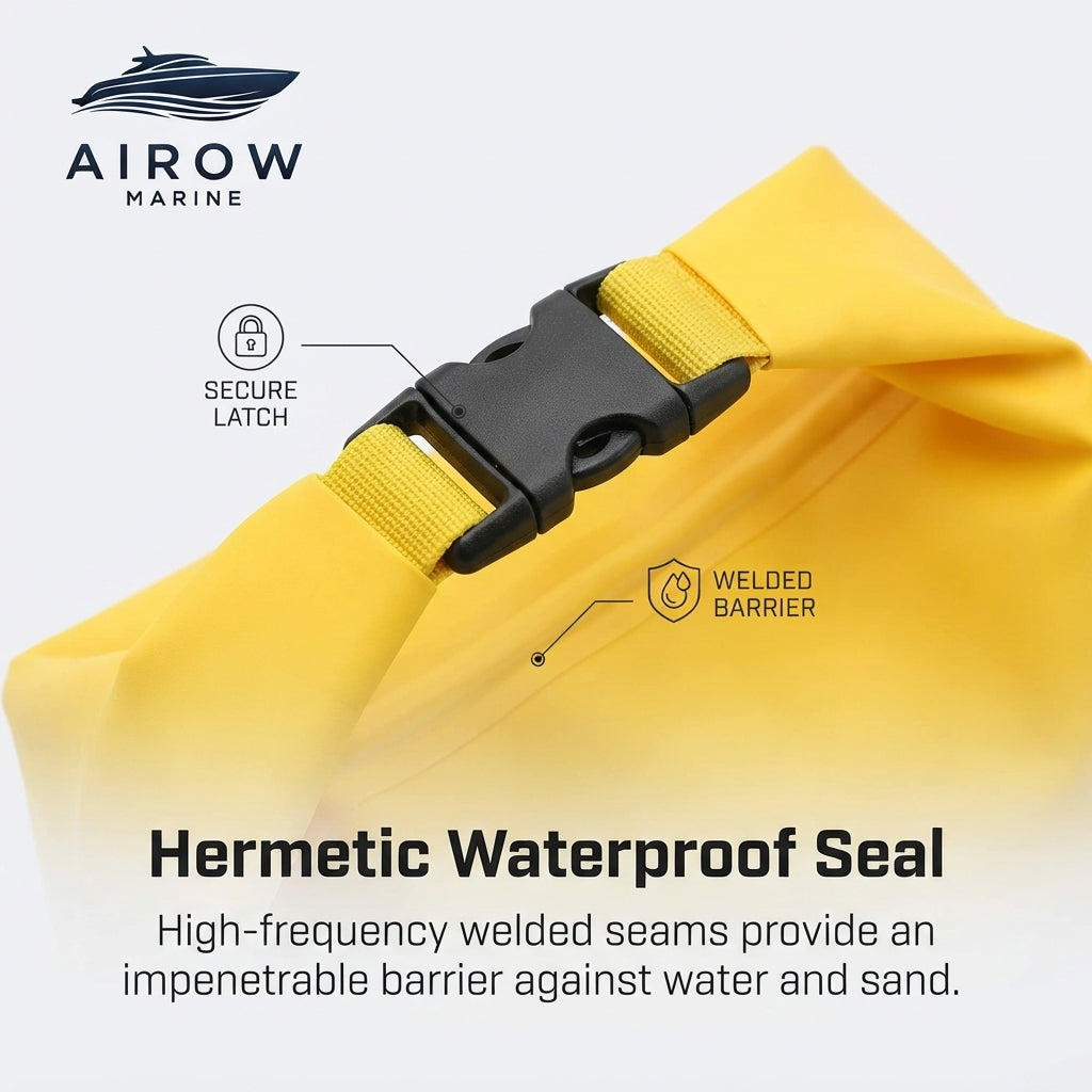 2-in-1 Marine Kayak Sandbag Anchor & 20L Dry Bag Kit – Paddleboard & Swim Mat (500D PVC) – marine application view
