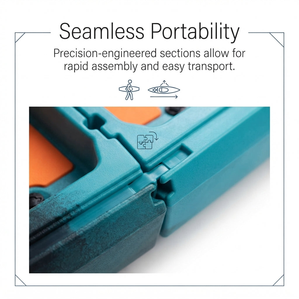 AirowMarine 2.8m Rotomolded Fishing Kayak – Precision Pedal Drive & Ergonomic Seat – marine application view