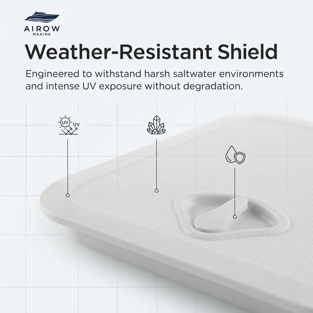 Airow Marine Deck Hatch Cover - High-Impact UV-Stabilized ABS