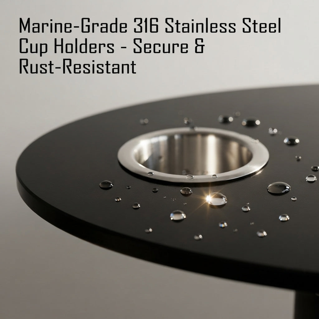 Marine Pedestal Table – Weatherproof ABS Top & Quick-Release