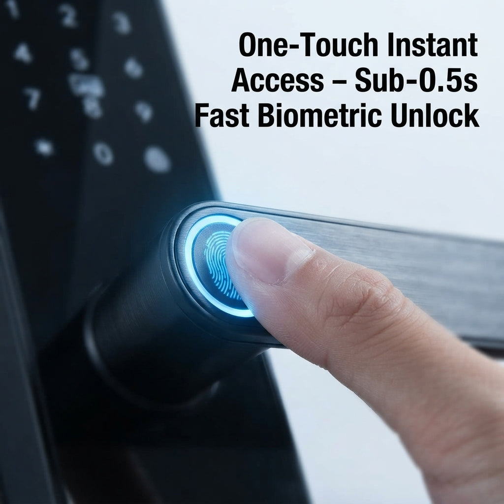 IP66 Waterproof Smart Door Lock – Fingerprint & PIN Access