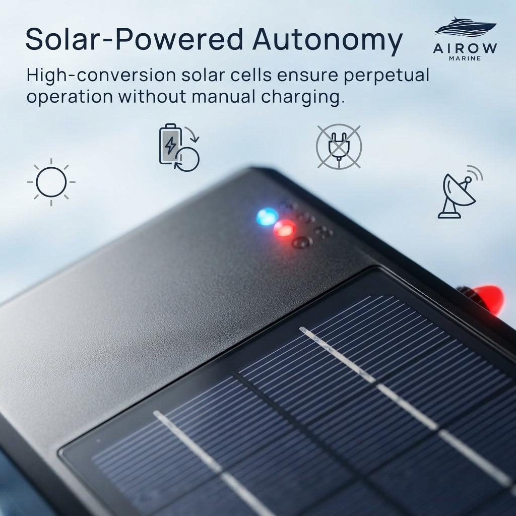 Marine Solar Beidou GPS Tracker - Offshore Vessel Intelligence (135x75.6mm)