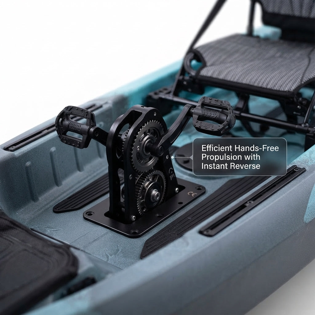 14FT Tandem Pedal Fishing Kayak – LLDPE Rotomolded (Two-Person) – marine application view