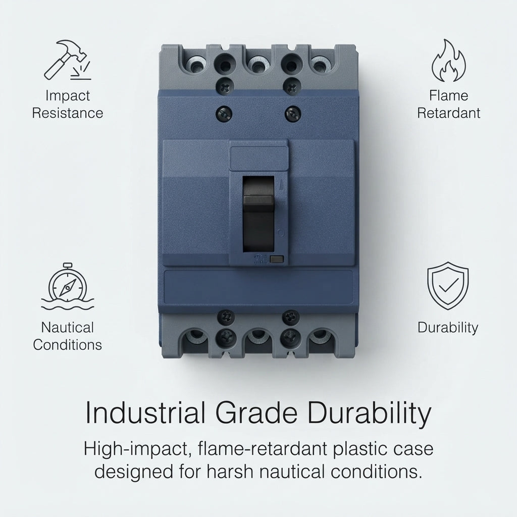 Schneider EZD100B Marine 100A 4P Circuit Breaker - Thermal/Shock Protection