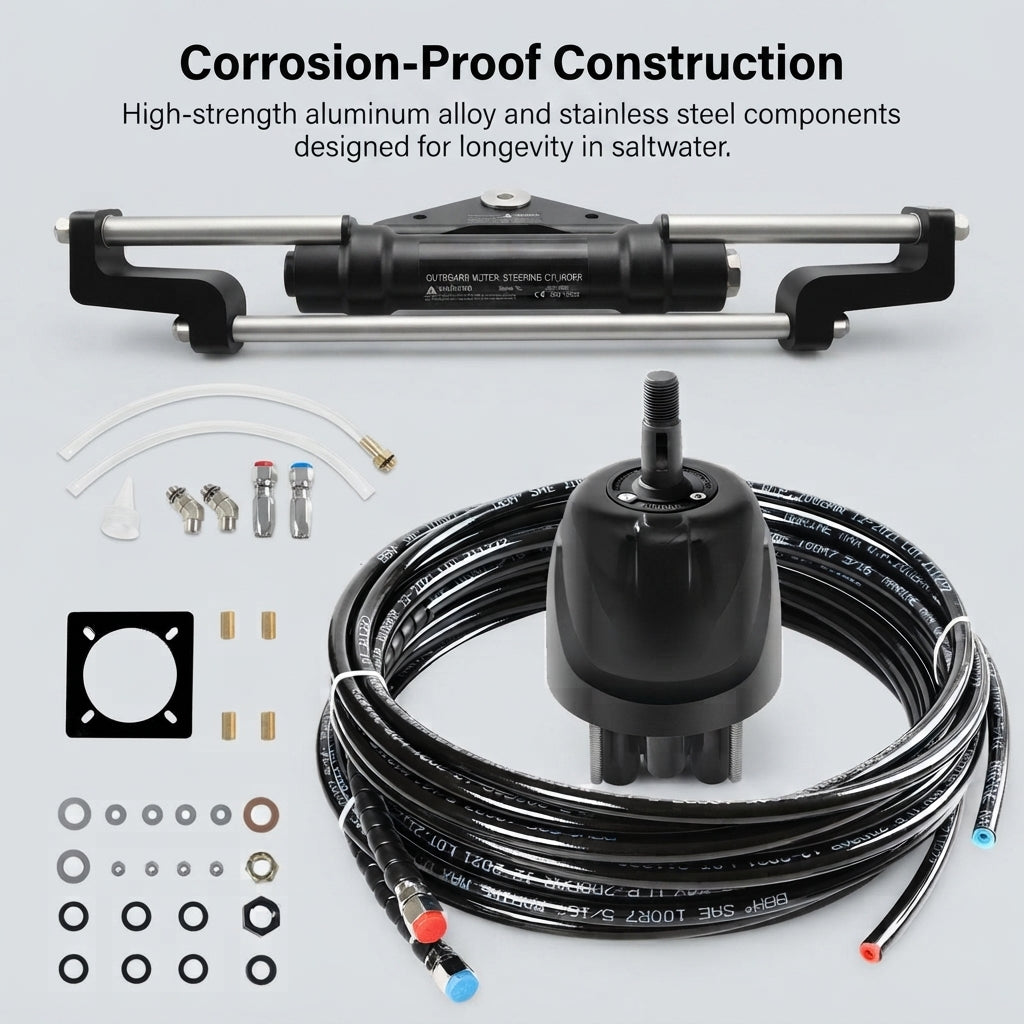 Hydraulic Steering System Kit - 300HP Outboard, Yamaha Universal Fit