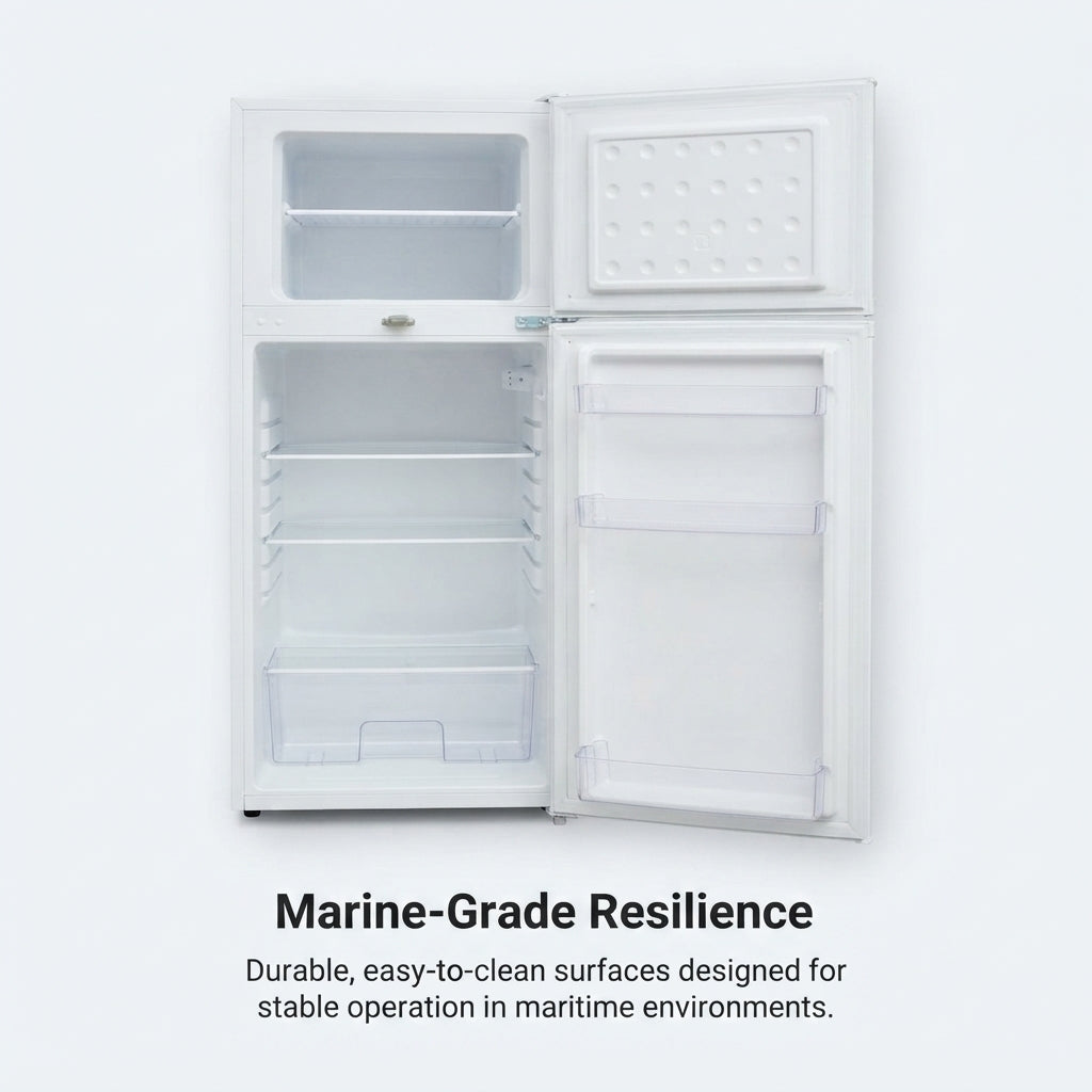 AirowMarine 230L Dual Voltage Marine Refrigerator - Double-Door 110V/220V