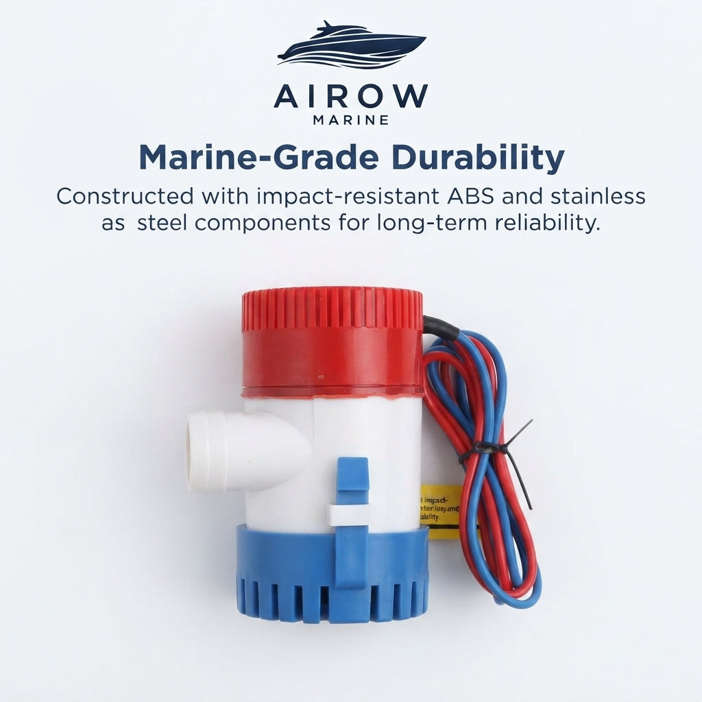 Marine Submersible Bilge Pump - DC Micro Motor, Corrosion Resistant