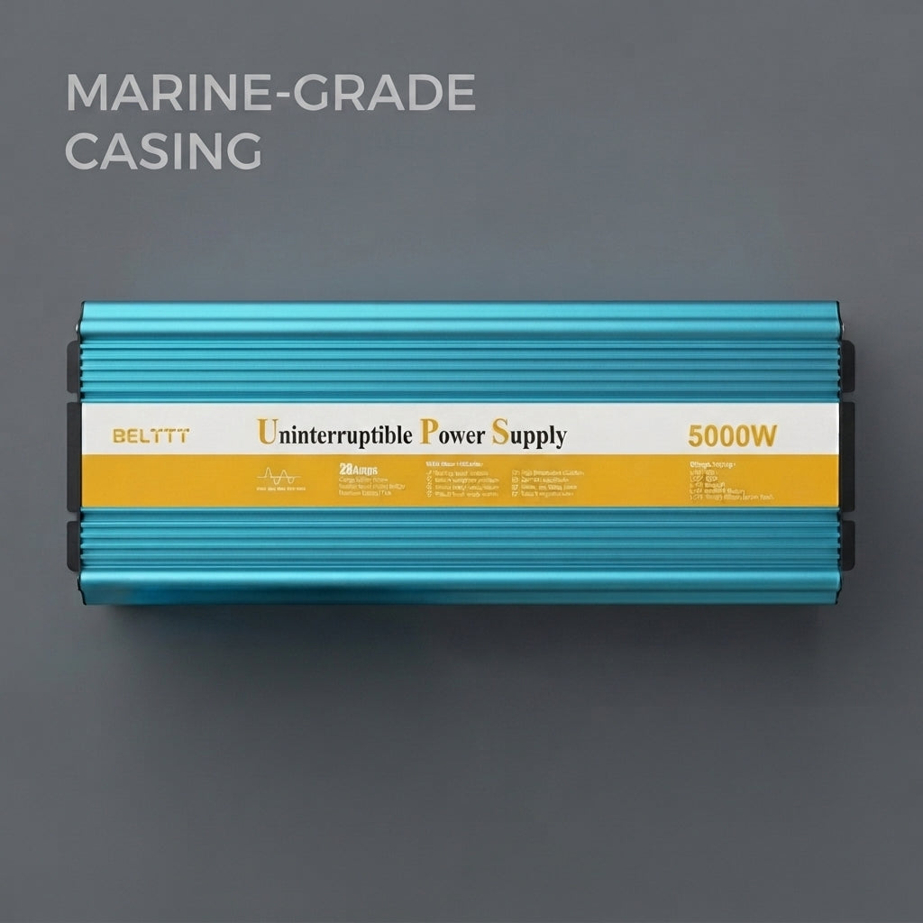 BELTTT 5000W Marine Pure Sine Wave Inverter Charger - Multi-Stage (L512xW180xH142mm)