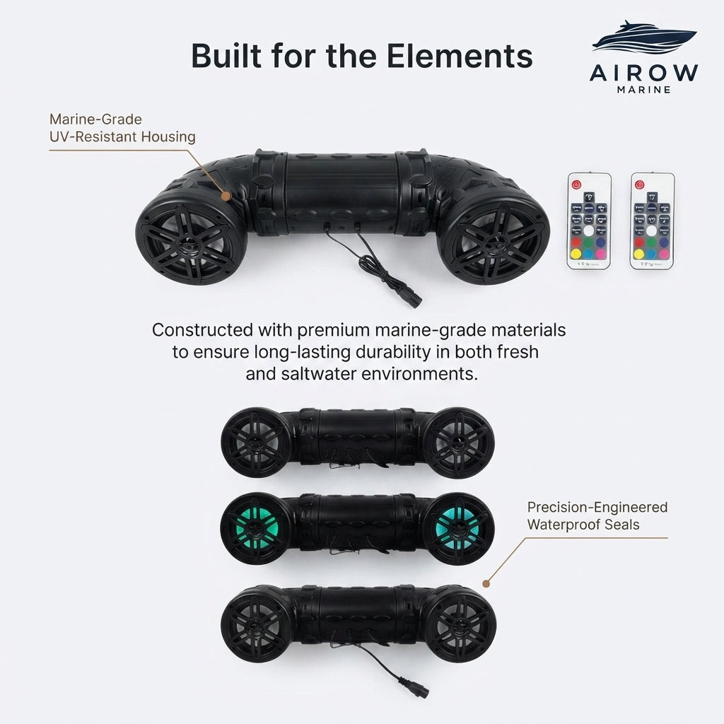 Airow Marine Bluetooth All-Terrain Speaker - 100W Peak (5.25-Inch)