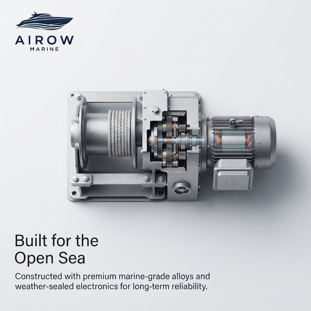 High-Power Electric-Pneumatic Marine Winch for Gangways - Heavy-Duty Industrial Grade