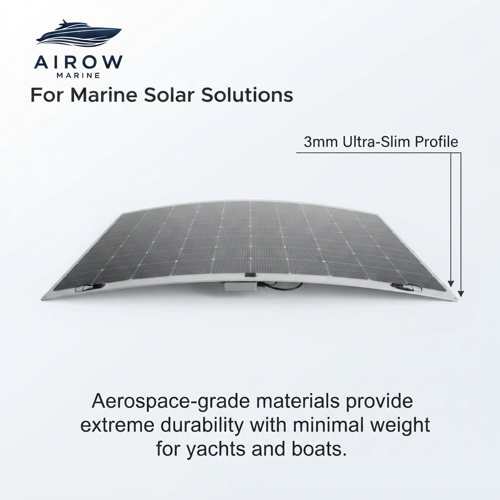 AirowMarine 400W Flexible ETFE Solar Panel - Marine Grade (2055x1100mm)
