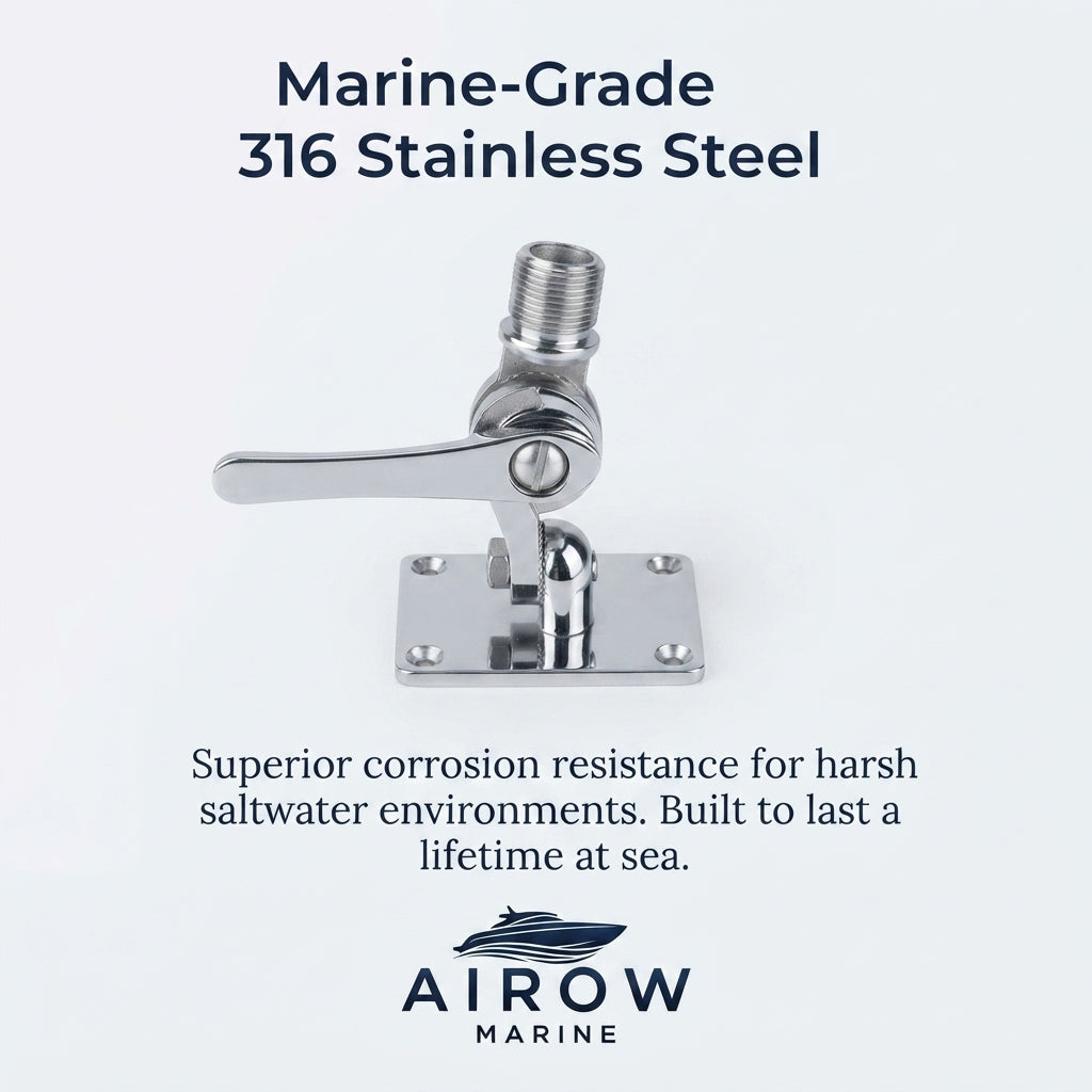 316 Stainless Steel Adjustable Marine GPS/Beidou Antenna Mount