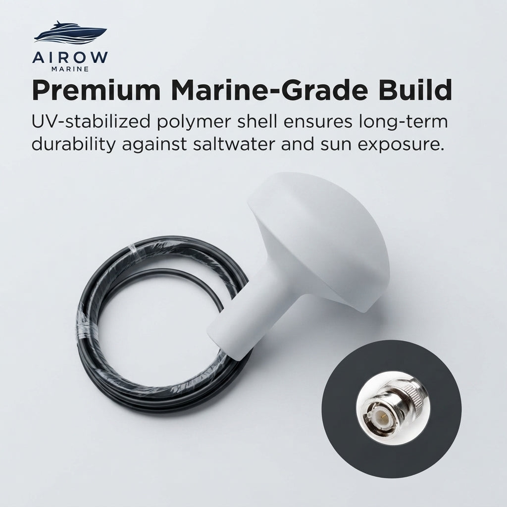 Marine GPS/BD Navigation Antenna - Waterproof, Wireless AIS & Dual Tracking