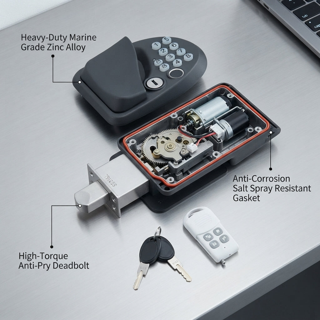Yacht Code Lock – IP67 Dual-Action Electronic Entry
