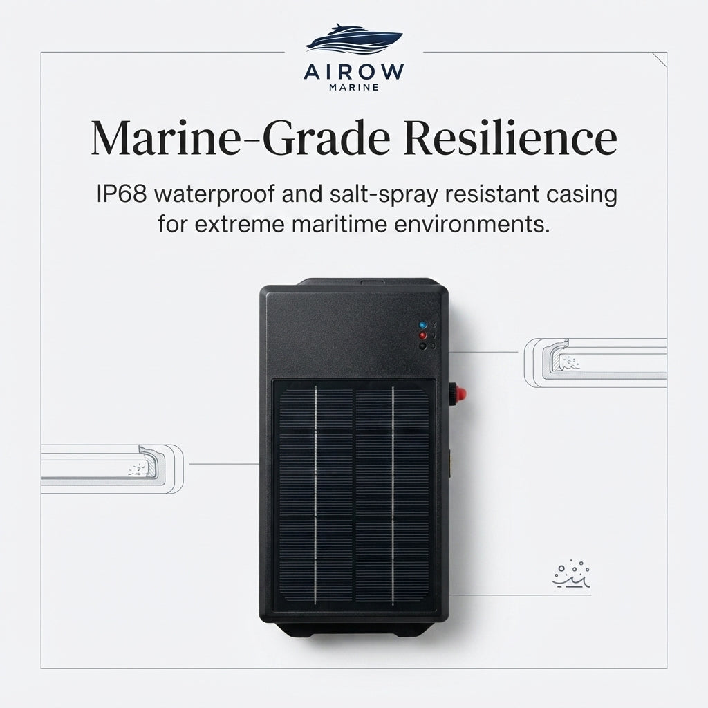 Marine Solar Beidou GPS Tracker - Offshore Vessel Intelligence (135x75.6mm)