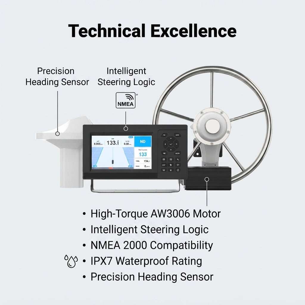 Airow Marine AP200 Autopilot System - Hydraulic Yacht Precision Steering