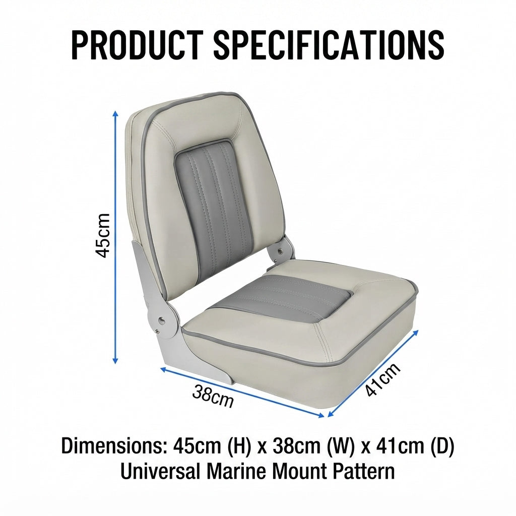 Folding Marine Boat Seat – 45 × 38 cm