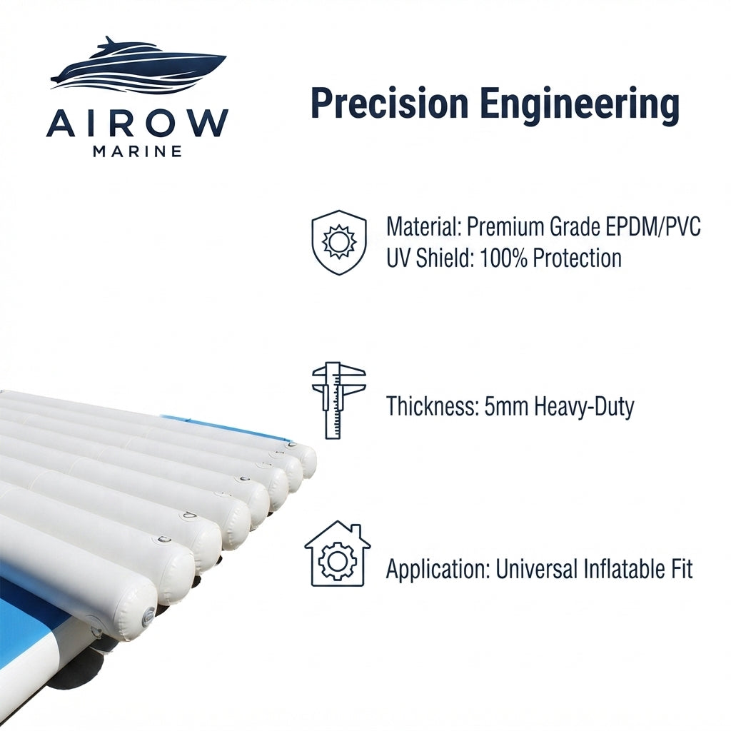 AirowMarine Inflatable Yacht Fender Mat - 5mm Marine-Grade PVC Shield