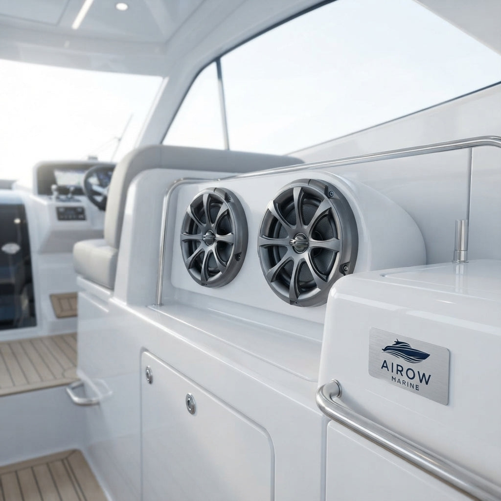 Airow Marine Wakeboard Tower Speakers - 100W IP-X6 Waterproof (6.5")