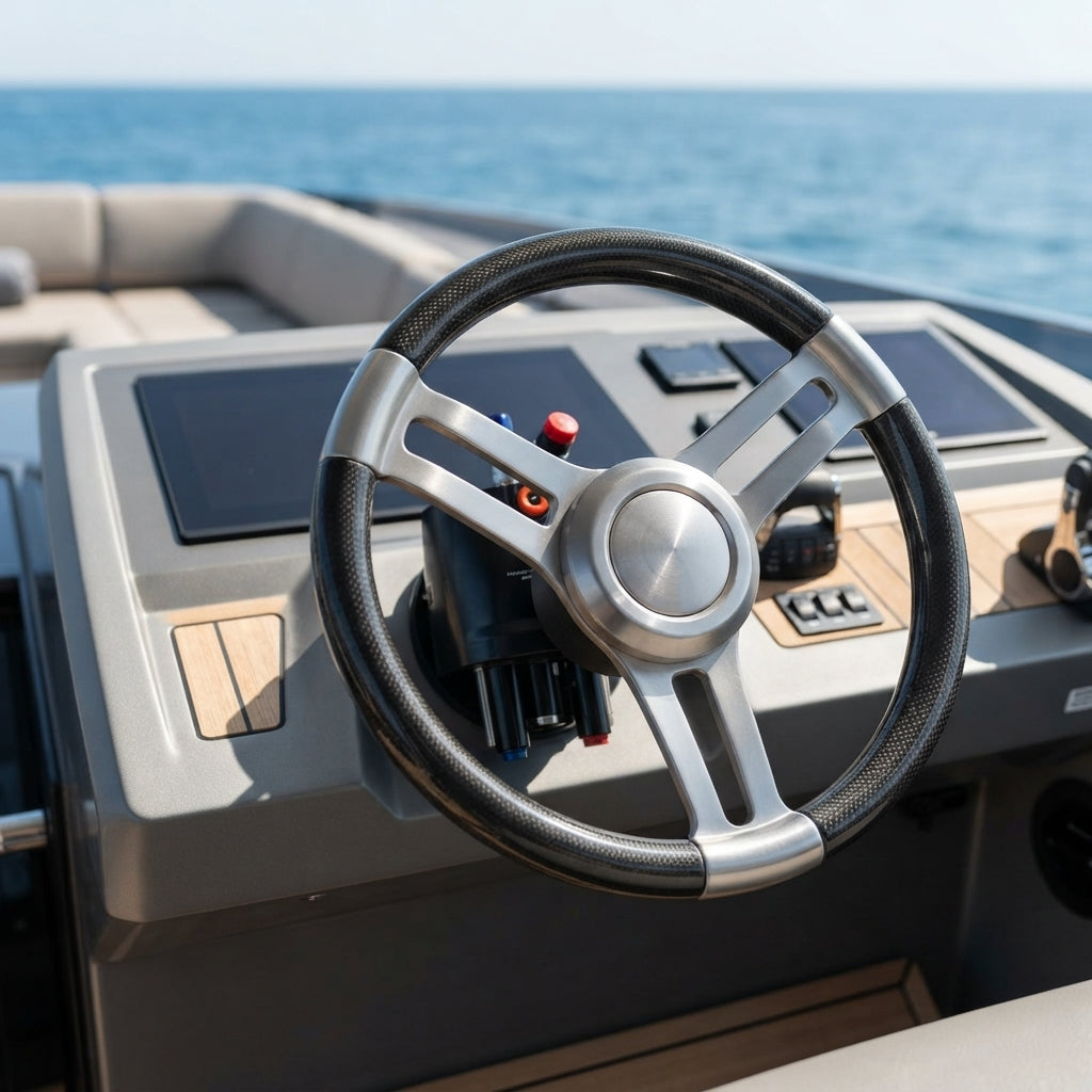 150HP Marine Hydraulic Steering System Kit - Outboard Motor Control