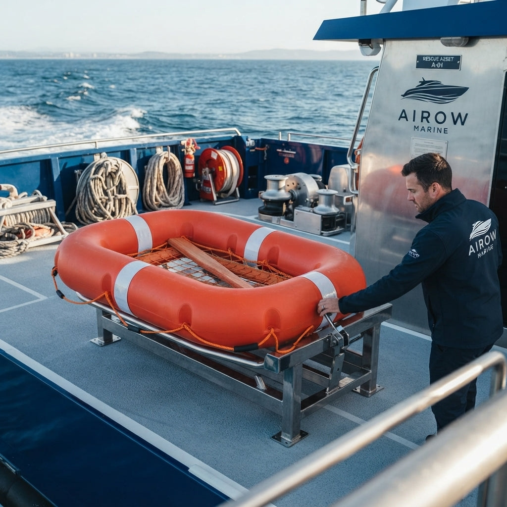8-Person Marine Life Raft - High Buoyancy, Impact & Corrosion Resistant (1500x1060MM)