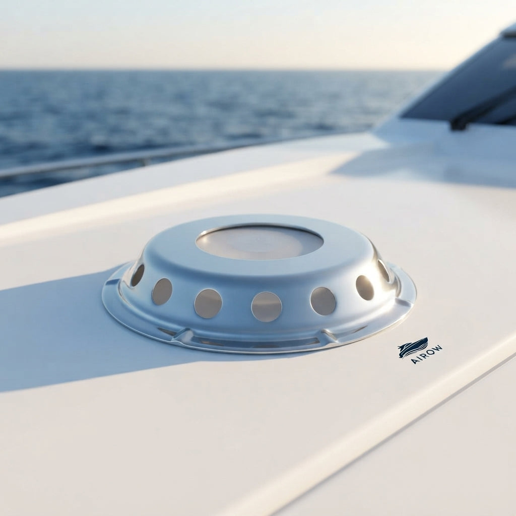 Marine Deck Vent – 316 Stainless Steel High-Flow 227mm – marine application view