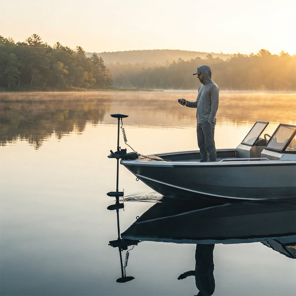 55lb Electric Trolling Motor - Wireless Remote & Foot Control