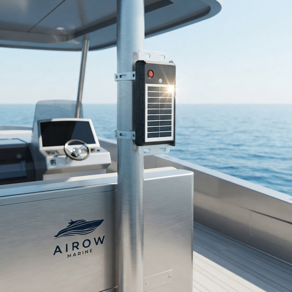 AirowMarine Solar GPS+BeiDou Tracker - Marine-Grade IP67 (10000mAh)