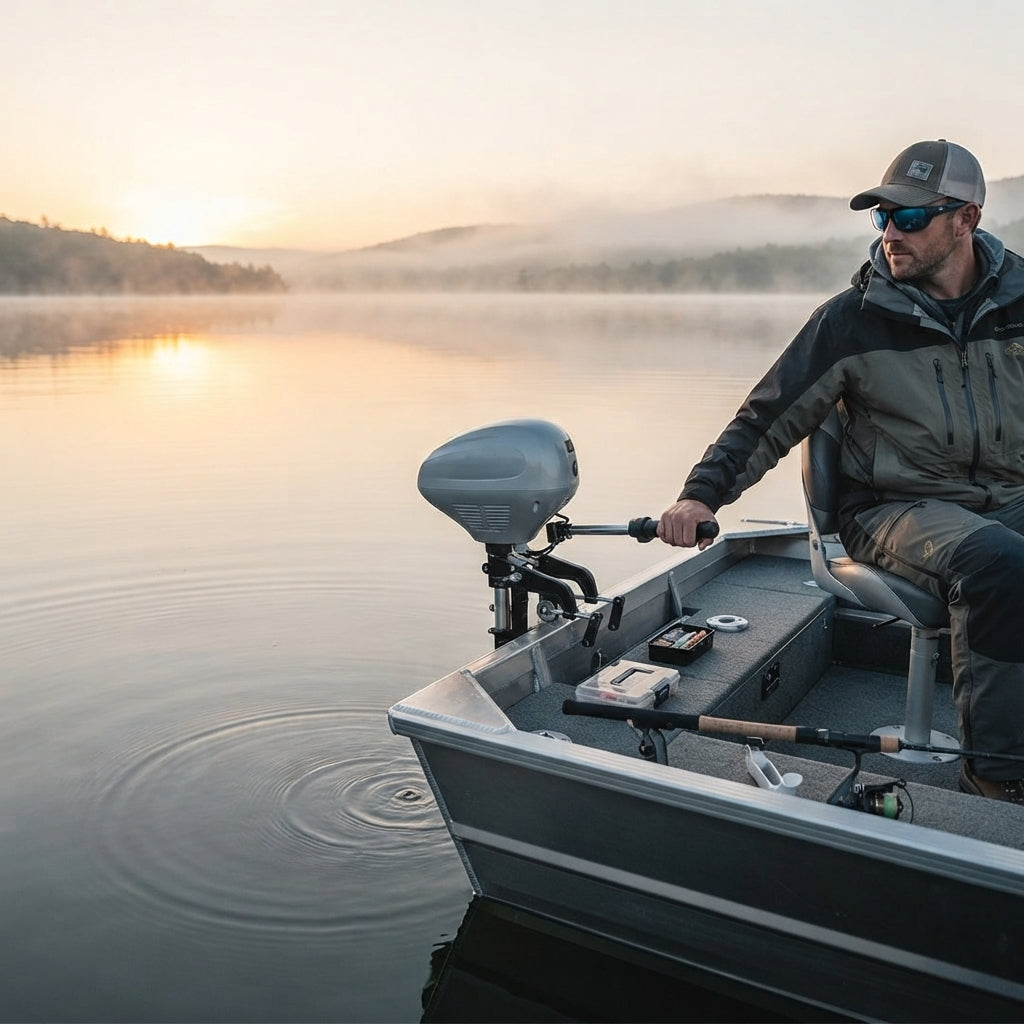 Brushless Electric Outboard Trolling Motor - 12V/24V/48V Multi-Voltage Marine Propeller