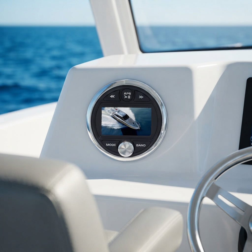 Waterproof Marine Bluetooth FM Radio - Yacht Stereo with USB MP3 Player