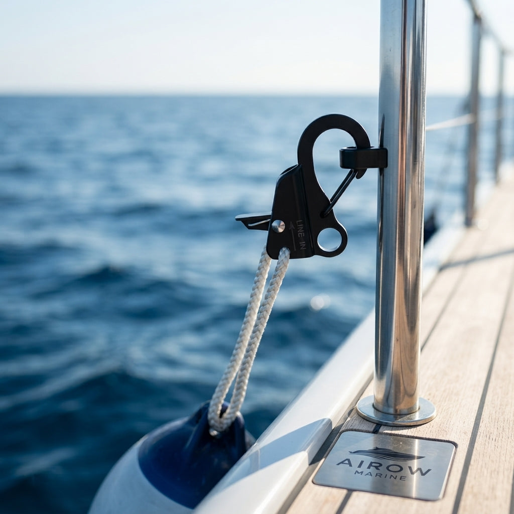 Airow Marine 304 Stainless Steel Quick-Release Boat Anchor Hook - 116mm