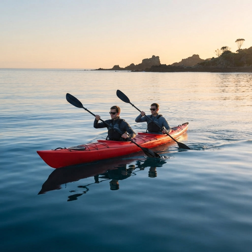 AirowMarine Ocean-Class Rigid Tandem Kayak – Rotomolded PE (520cm) – marine application view
