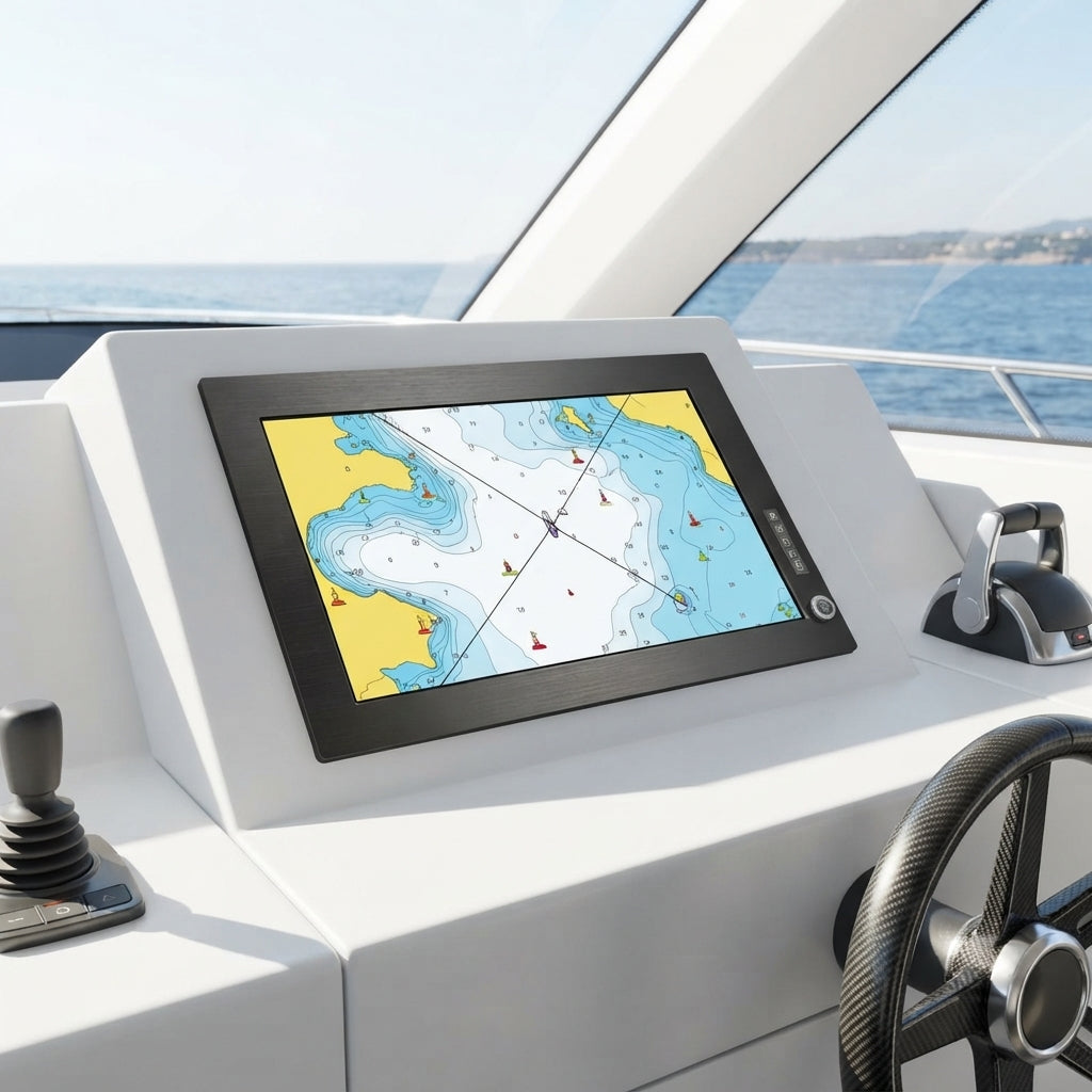 Marine-Grade 27-Inch Capacitive Touchscreen Monitor - HDMI Input (1920x1080)