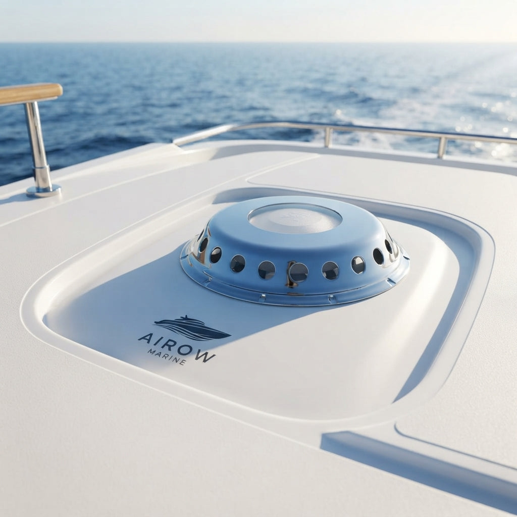 Marine Deck Vent – 316 Stainless Steel High-Flow 227mm – marine application view