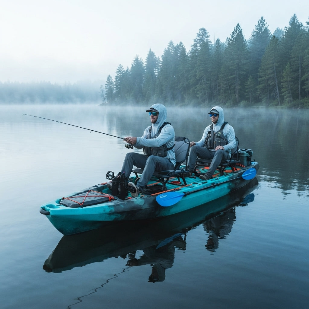 AirowMarine 2.8m Rotomolded Fishing Kayak – Precision Pedal Drive & Ergonomic Seat – marine application view